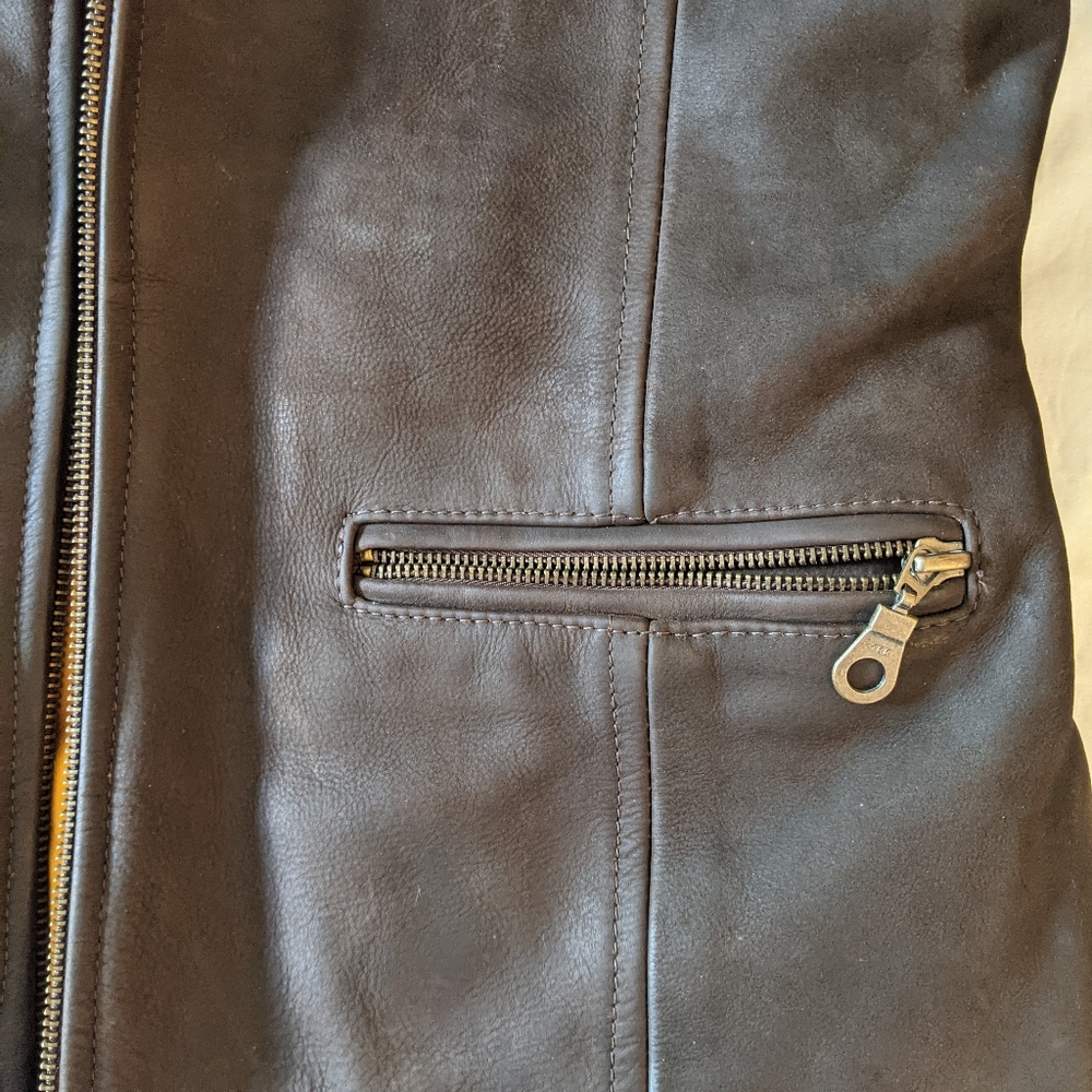 American Base Women's Genuine Leather Jacket - Picture 11 of 14